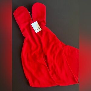 Zara Women's Bold Red Jumpsuit